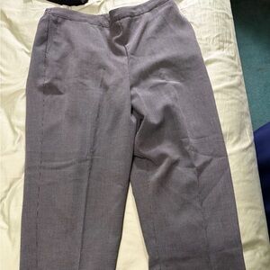 Alfred Dunner Black and White Patterned Pants